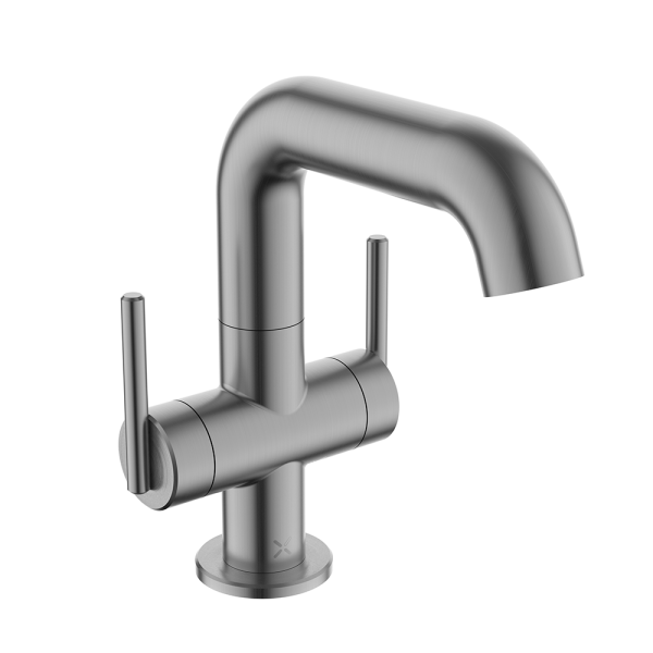 Crosswater 3ONE6 Swivel Spout 2 Handle Basin Mixer   Slate