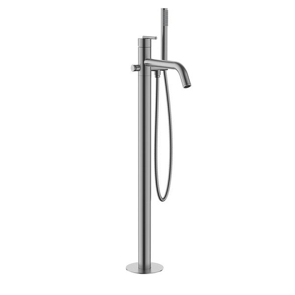Crosswater 3ONE6 Floor Standing Bath Tap with Shower Mixer   Slate - Image 2
