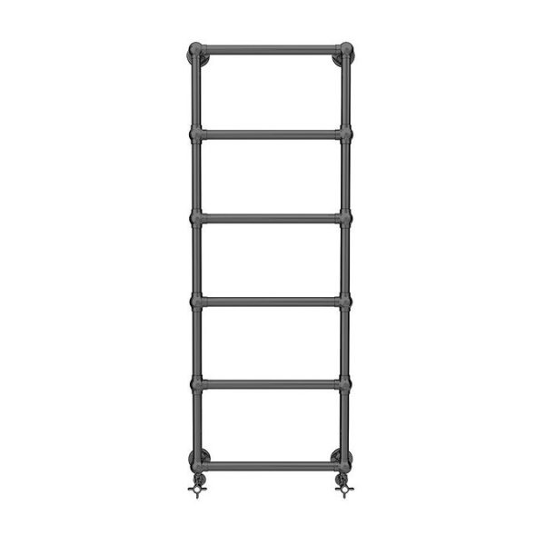 Chatsworth Black Nickel 1550 x 500mm Wall Mounted Towel Rail - Image 2