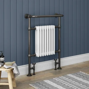 Chatsworth Savoy Black Nickel Traditional Heated Towel Rail