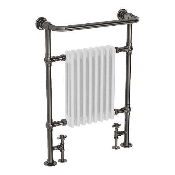 Chatsworth Savoy Black Nickel Traditional Heated Towel Rail - Image 2