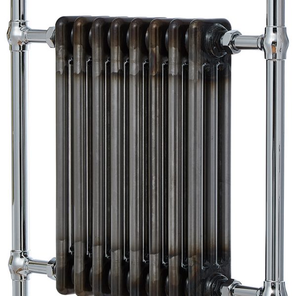 Chatsworth Savoy Raw Metal (Lacquered) Traditional Heated Towel Rail - Image 2