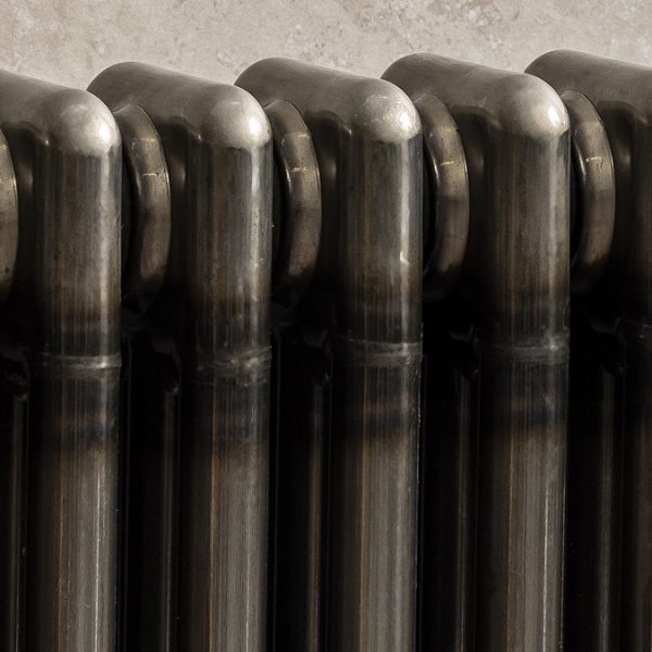 Chatsworth Savoy Raw Metal (Lacquered) Traditional Heated Towel Rail - Image 3