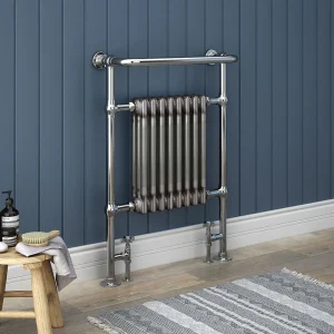Chatsworth Savoy Raw Metal (Lacquered) Traditional Heated Towel Rail