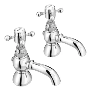 Chatsworth 1928 Traditional Crosshead Pillar Bath Taps
