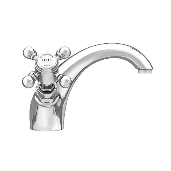 Chatsworth 1928 Traditional Crosshead Mono Basin Mixer Tap - Image 7