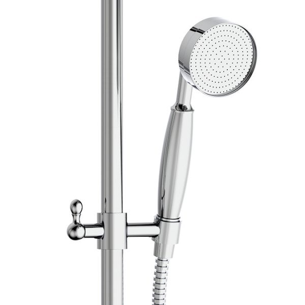 Trafalgar Triple Exposed Thermostatic Shower Valve + Luxury Rigid Riser Kit - Image 2