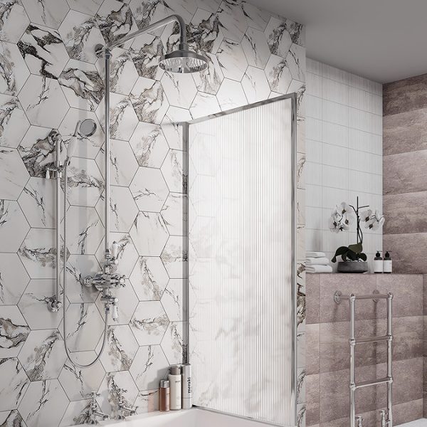 Trafalgar Triple Exposed Thermostatic Shower Valve + Slider Rail Kit with Rigid Riser - Image 7