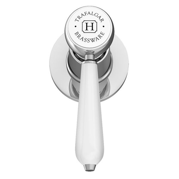 Trafalgar Lever Mono Basin Mixer Tap with Pop Up Waste   Chrome - Image 2
