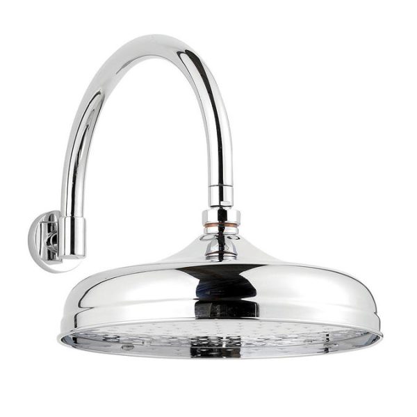 Trafalgar Triple Concealed Shower Valve incl. Outlet Elbow, Handset & Curved Arm with Fixed Head - Image 3