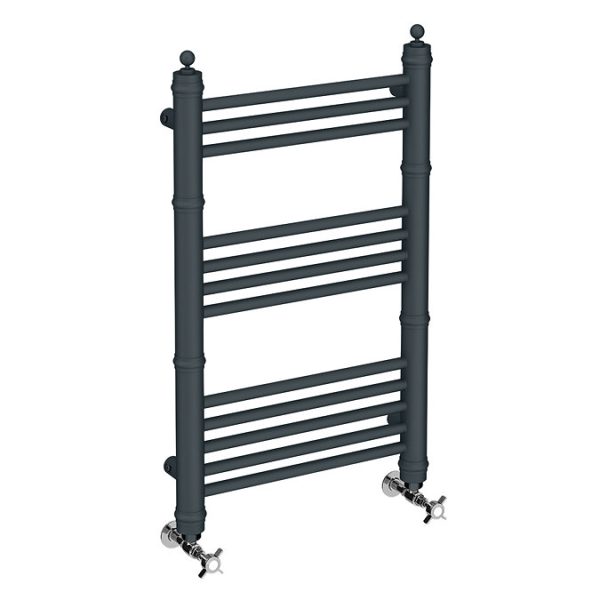 Keswick Anthracite Traditional 500 x 800mm Heated Towel Rail - Image 5