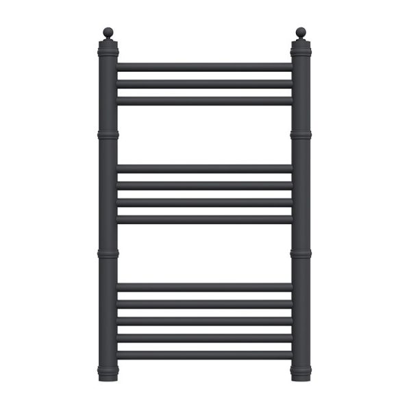 Keswick Anthracite Traditional 500 x 800mm Heated Towel Rail - Image 4