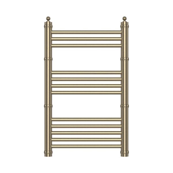 Keswick Antique Brass Traditional 500 x 800mm Heated Towel Rail - Image 3
