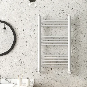 Keswick White Traditional 500 x 800mm Heated Towel Rail