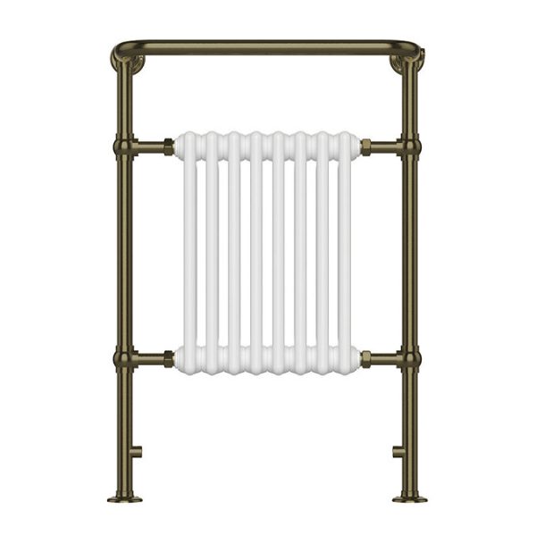 Chatsworth Savoy Antique Brass Traditional Heated Towel Rail Radiator - Image 4
