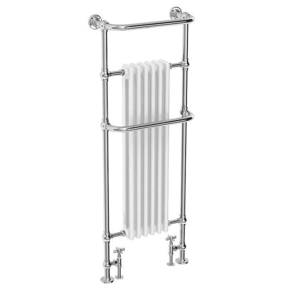 Dartford Traditional Floor Mounted Heated Towel Rail Radiator - Image 3