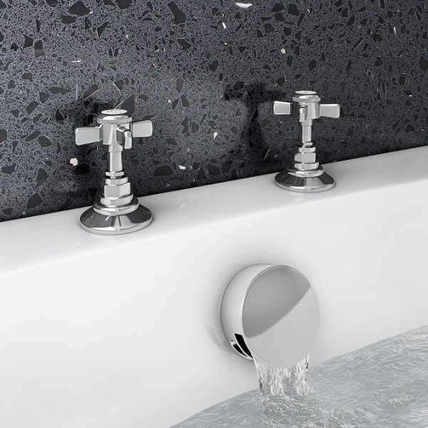 Chatsworth Traditional 3/4" Deck Bath Side Valves (Pair) - Image 2