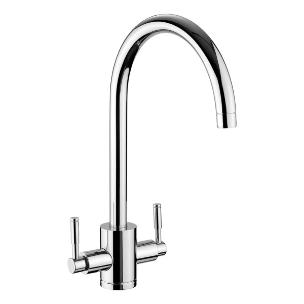 Rangemaster Aquatrend Dual Lever Kitchen Mixer Tap   Chrome