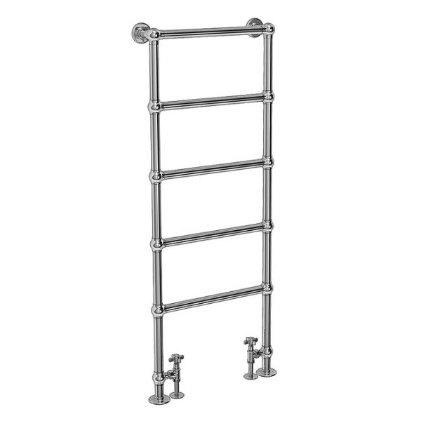 Chatsworth Floor Mounted Towel Rail 1550 x 600mm Chrome - Image 2