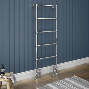 Chatsworth Floor Mounted Towel Rail 1550 x 600mm Chrome