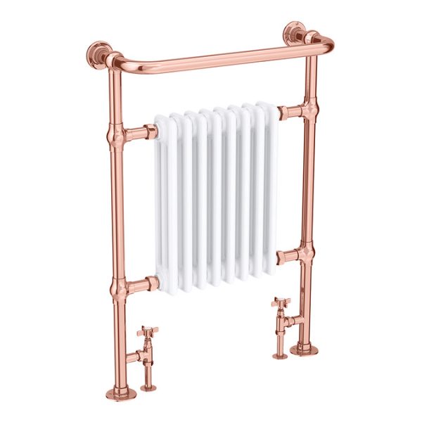 Chatsworth Savoy Rose Gold Traditional Heated Towel Rail Radiator - Image 3
