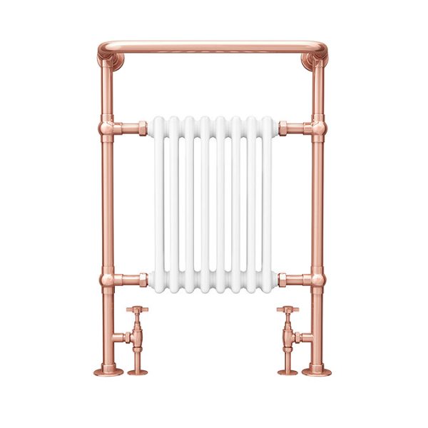 Chatsworth Savoy Rose Gold Traditional Heated Towel Rail Radiator - Image 2