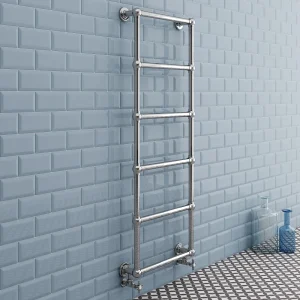Chatsworth Wall Mounted Towel Rail 1550 x 600mm   Chrome