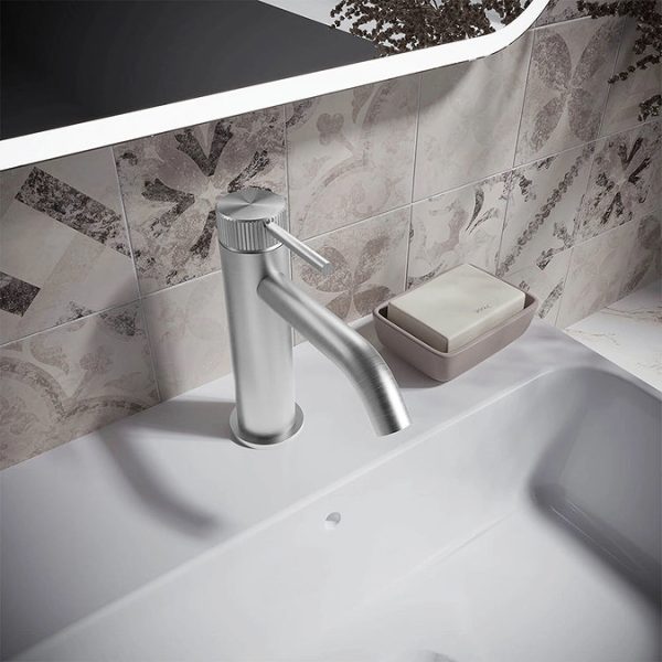 Crosswater 3ONE6 Stainless Steel Mono Basin Mixer Tap - Image 4