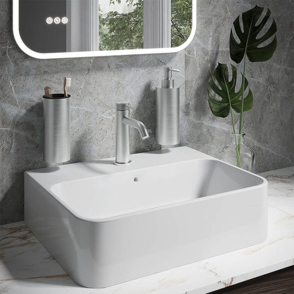 Crosswater 3ONE6 Stainless Steel Mono Basin Mixer Tap - Image 2