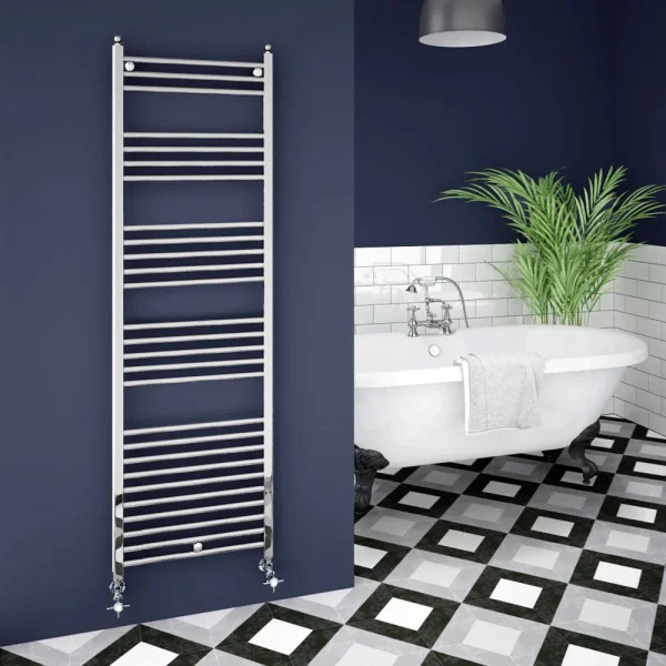 Trafalgar W500 x H1600mm Traditional Heated Ladder Towel Rail   Straight