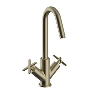 Heritage Salcombe Mono Basin Mixer   Brushed Brass