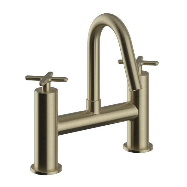Heritage Salcombe Bath Filler   Brushed Brass