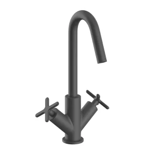 Heritage Salcombe Mono Basin Mixer   Matt Black