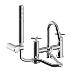 Heritage Salcombe Bath Shower Mixer   Chrome