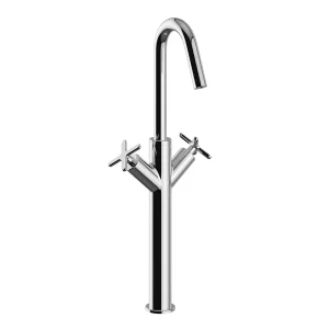 Heritage Salcombe Tall Basin Mixer   Chrome