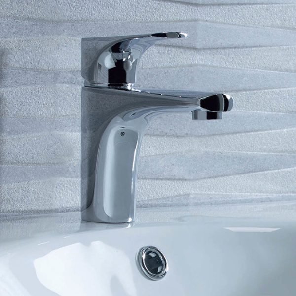 Tavistock Strike Basin Mixer with Click Waste - Image 2