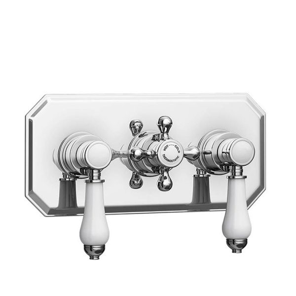 Trafalgar Traditional Dual Shower Heads with Concealed Valve - Image 5