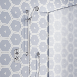 Trafalgar Twin Concealed Thermostatic Shower Valve with Slider Rail Kit