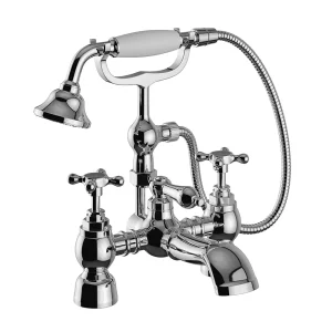 Heritage Trinity Bath Shower Mixer Tap   Chrome