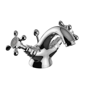 Heritage Trinity Mono Basin Mixer Tap with Pop up Waste   Chrome