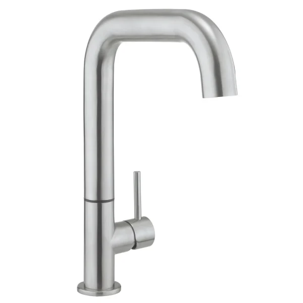 Crosswater   Cucina Tube Side Lever Kitchen Mixer   Stainless Steel