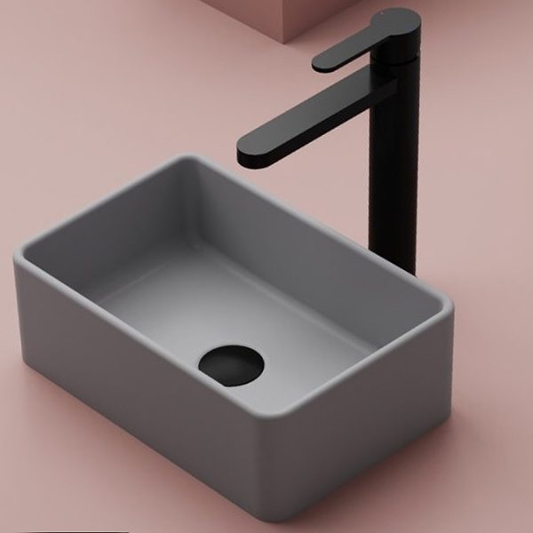Toreno Round Black High Rise Mono Basin Mixer - Image 2