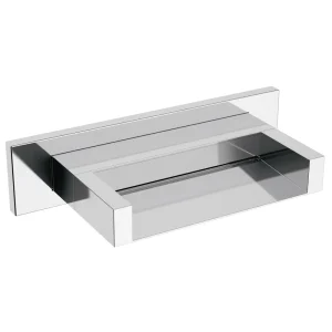 Toreno Modern Wall Mounted Waterfall Bath Spout   Chrome