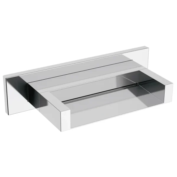 Toreno Modern Wall Mounted Waterfall Bath Spout   Chrome