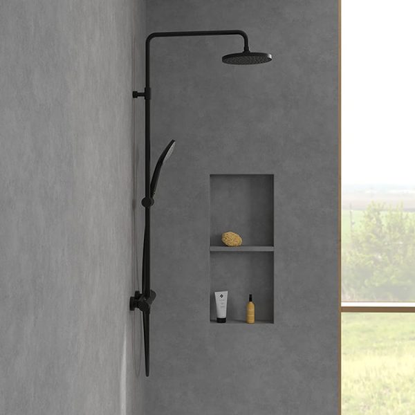 Villeroy and Boch Universal Thermostatic Mixer Shower System   Matt Black - Image 5