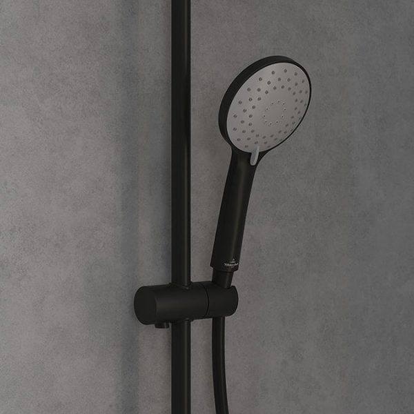 Villeroy and Boch Universal Thermostatic Mixer Shower System   Matt Black - Image 7