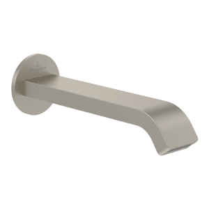 Villeroy and Boch Dawn Wall Mounted Bath Spout   Brushed Nickel Matt