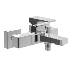 Villeroy and Boch Architectura Square Wall Mounted Bath Shower Mixer   Chrome