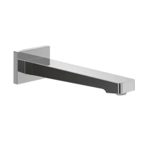Villeroy and Boch Architectura Chrome Wall Mounted Square Bath Spout