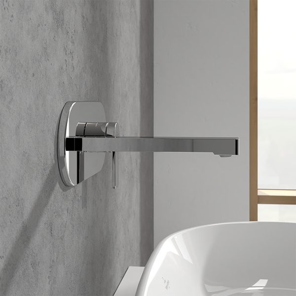 Villeroy and Boch Architectura Wall Mounted Single Lever Basin Mixer   Chrome - Image 4